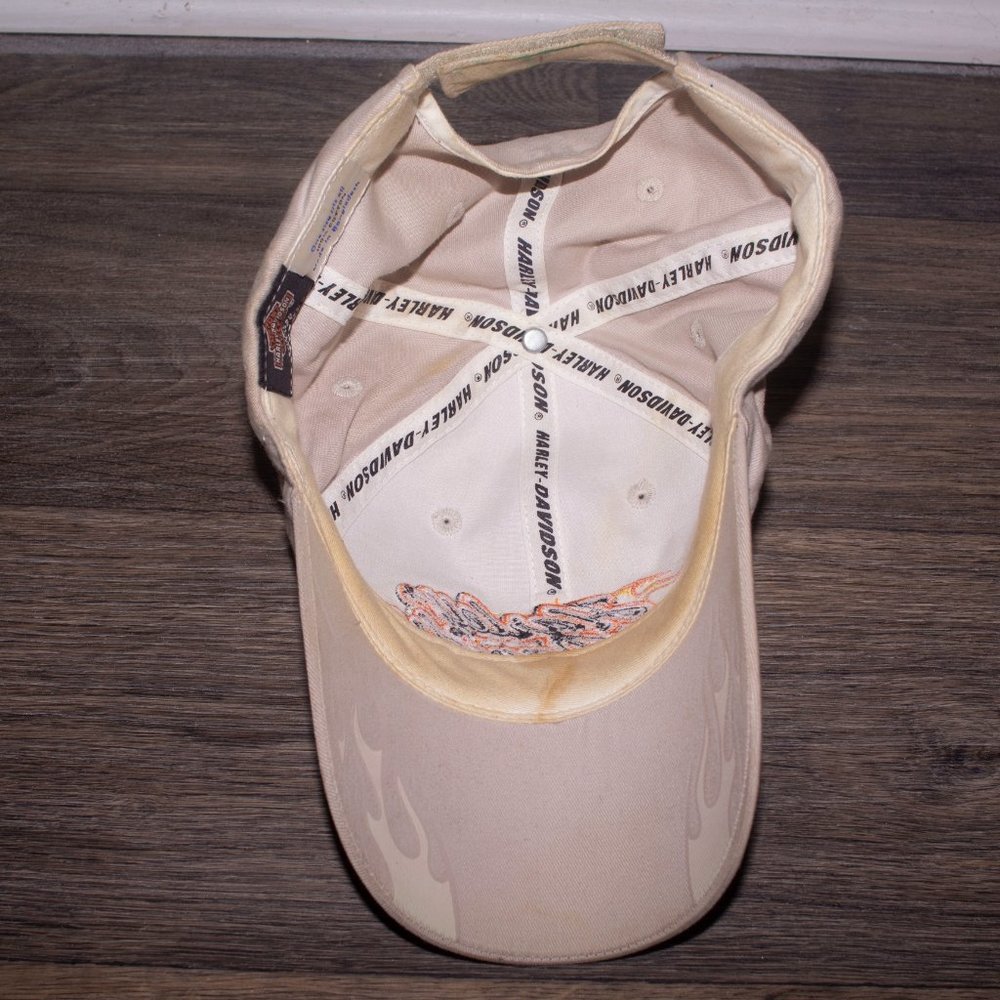 Harley Davidson Flame Strapback Hat - image 3